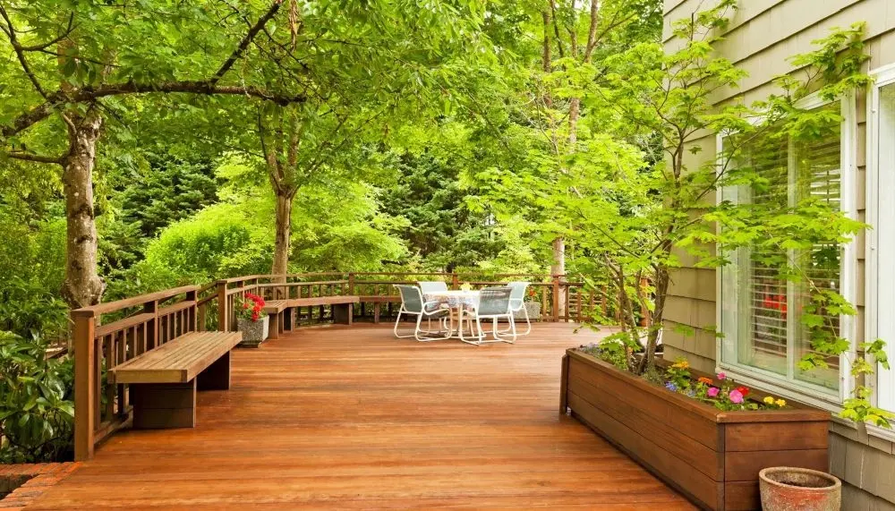 wrap around deck